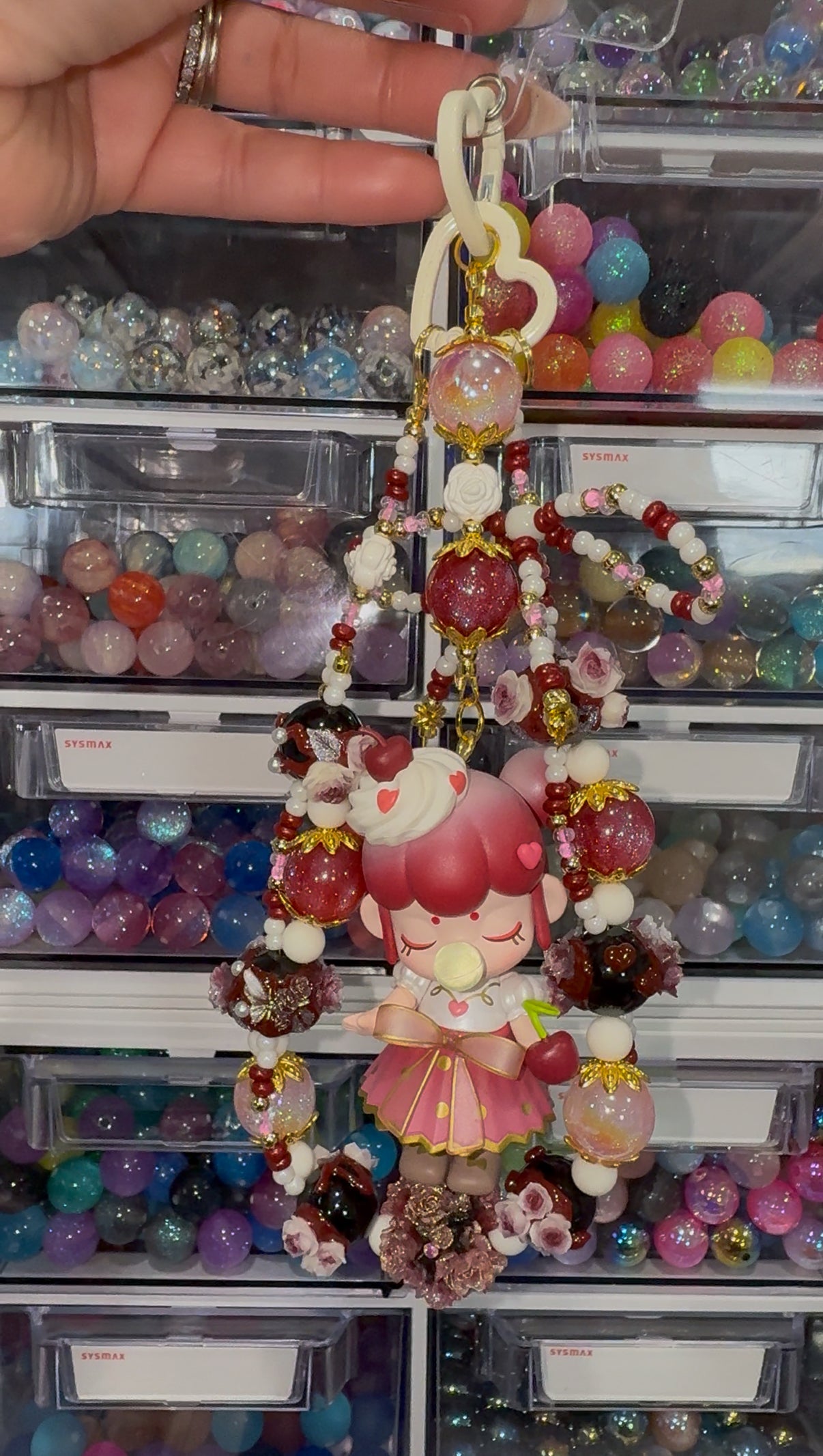 Beaded Phone Charm/ Purse Charm